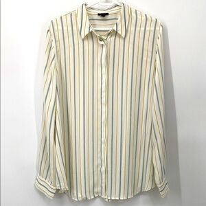 Ann Taylor Button Front Blouse Size XL NWT